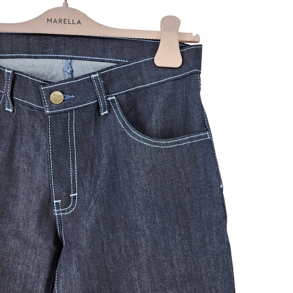 Blue Delta Men's Straight Leg Dark Denim Jean - Picture 2 of 5